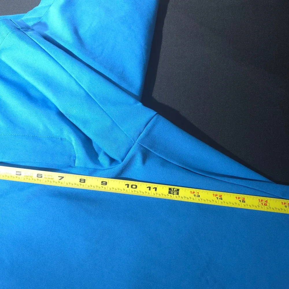 Dunning‎ Golf Shorts Men's 32 Blue Chino Casual Solid Performance Preppy Sports